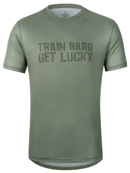 Sportovní triko CYCOLOGY Train Hard, pánské, krátký rukáv (Motiv Train Hard, velikost XXL)