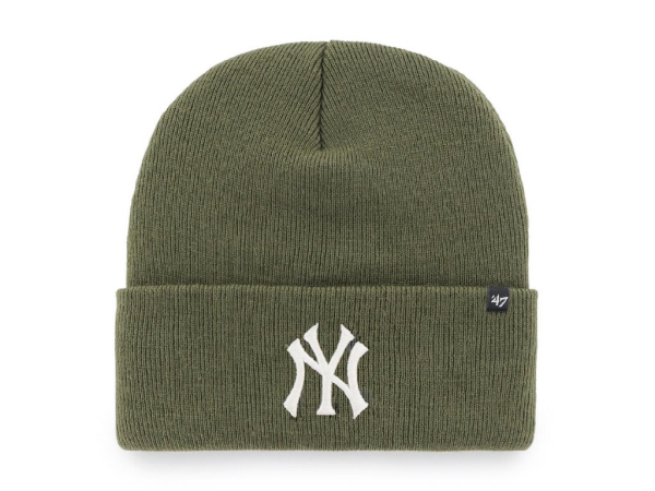 47 Brand Pánská zimní čepice New York Yankees MLB Haymaker '47 CUFF KNIT Sandalwood