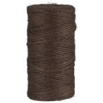 Ib Laursen Jutový provázek Brown 100 m, hnědá barva, textil