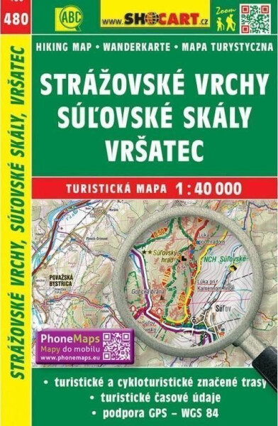 Vrchy, Suľovské skály, Vršatec 1:40 000