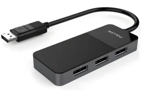 PremiumCord adaptér MST DisplayPort 1.4 na 3x DisplayPort černý / Adaptér / 8K / 3x 4K (kportad19)