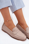 Mokasíny z přírodní kůže Vinceza Béžové 41