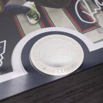 Obraz New England Patriots NFL Drake Maye Artist Proof Silver Coin