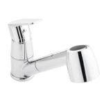 Dřezová baterie SAT Project s vytahovací sprškou chrom SATBSPRO283 SATBSPRO283