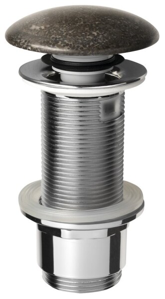 SAPHO - BLOK umyvadlová výpust 5/4“, click-clack, zátka matný tmavý kámen 2401-911