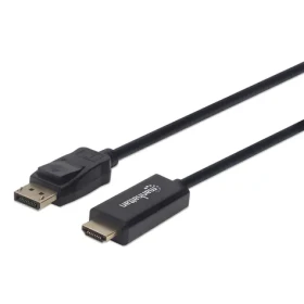 Manhattan DisplayPort - HDMI černá / Propojovací kabel / DP 1.2 / 4K 60Hz / 1,8 m (153201)