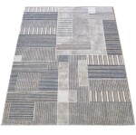 DumDekorace Béžový koberec s geometrickými vzory Šířka: 200 cm | Délka: 290 cm