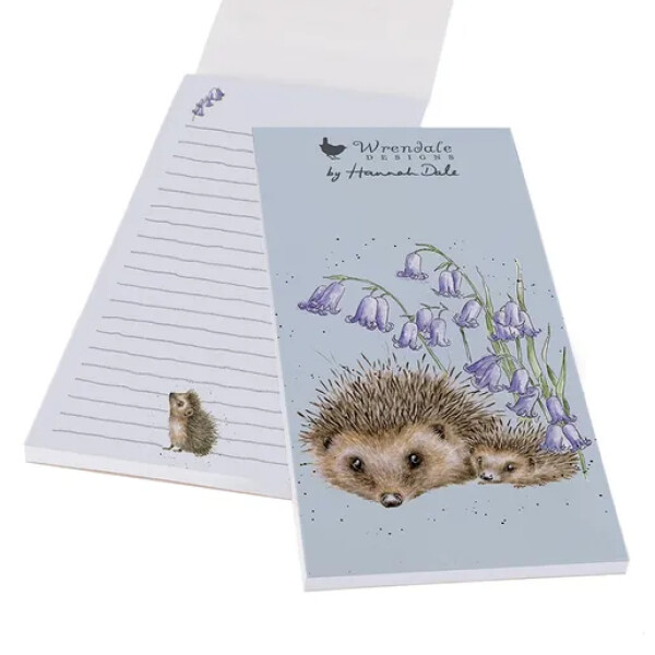 Nákupní seznam s magnetem Wrendale Designs Love and Hedgehugs - Ježci