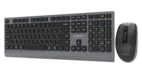 Gembird KBS-WPS-02-CYRL / Bezdrátová sada klávesnice a myši / 2,4GHz + Bluetooth / Cyrilické rozložení kláves (KBS-WPS-02-CYRL)