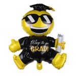 Promoce balónek smajlík 66 cm x 56 cm Promoce balónek smajlík 66 cm x 56 cm