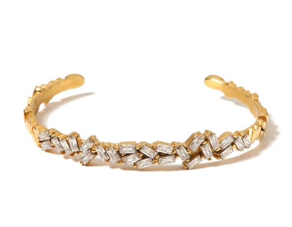 ELENYS Lumi Grace – pozlacený náramek 18K žluté zlato Délka náramku: 16-18 cm