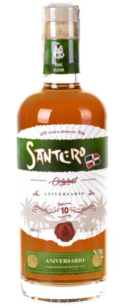 Santero 10 Aniversario Rum 37,5% 0,7 l (holá lahev)