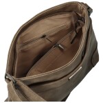 Trendy dámská koženková crossbody kabelka Neira, tmavě béžová