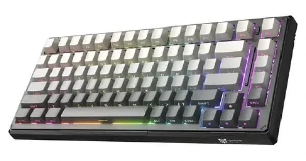 Onikuma G83 černá / Herní klávesnice / Bluetooth 5.0 / 2,4 GHz / USB-C / RGB / Hot-swap (G83 (black))