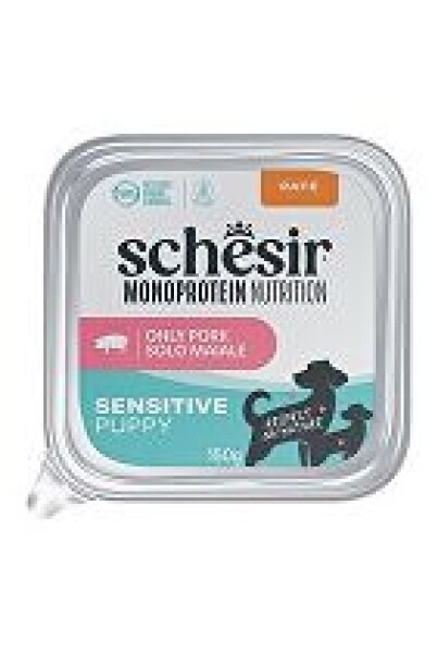 Schesir Dog vanička Monoprotein Puppy Šunka paté 150g