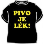 Divja Tričko - Pivo je lék Velikost: XXL