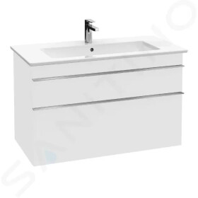 VILLEROY & BOCH - Venticello Umyvadlová skříňka, 953x590x502 mm, 2 zásuvky, Glosy White A92601DH