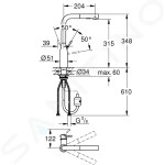 GROHE - Essence Dřezová baterie s výsuvnou sprškou, chrom 30270000