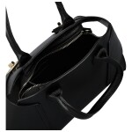 Módní dámská kožená kabelka do ruky Arietta, černá