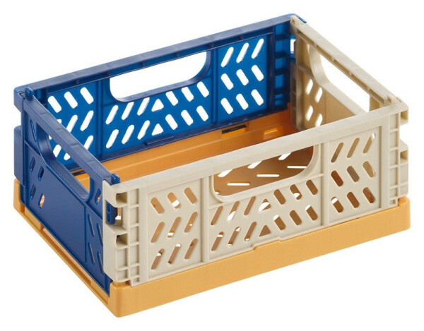 APLI úložný box - tříbarevný, žlutá základna