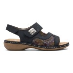 Sandály Rieker 65989-14 Materiál/-Syntetický,Látka/-Látka