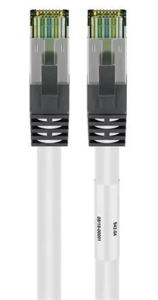 Goobay CAT8.1 S/FTP (PiMF) 3m bílá / Patch kabel / RJ-45 / 2 GHz / 40 Gigabit Ethernet (55126)