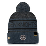 Fanatics Pánská zimní čepice Vegas Golden Knights Authentic Pro Rink Heathered Cuffed Pom Knit