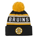 Outerstuff Dětská zimní čepice Boston Bruins NHL Jacquard Cuffed Knit With Pom