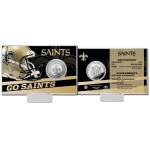 Mince New Orleans Saints NFL Team History Highland Mint Silver Coin Card