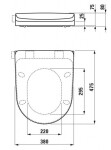 Laufen - Cleanet Riva WC sedátko, sklápění SoftClose, matná bílá H8916917570001