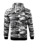 Camo Zipper mikina pánská camouflage gray 3XL