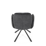 Jídelní židle, černá, hladká látka, DCH-D1330 BK2