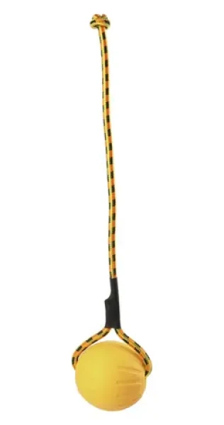 HUHUBAMBOO Míč na šňůře pro psy M / Hračka pro psy / EVA / Plave i na suchu (355853)
