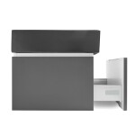 Koupelnová skříňka s umyvadlem SAT Feel 60x30x46 cm antracit mat SATFEEL60ANTU3 SATFEEL60ANTU3
