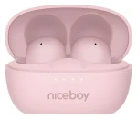 Niceboy Podsie 4 POP Sakura Pink / Bezdrátová sluchátka s mikrofonem / Bluetooth 5.3 / IPX4 / nabíjecí pouzdro (podsie-4-pop-pink)