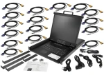 StarTech KVM konzole 16 portů 19" LCD / KVM switch / VGA / USB-PS/2 / 1U rack 19" (RKCONS1916K)