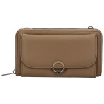 Trendy dámská koženková crossbody/peněženka Lukrecius, camel