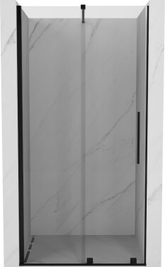 MEXEN/S - Velar posuvné sprchové dveře 100, transparent, černá 871-100-000-01-70