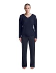 ICEBREAKER Wmns Merino 150 Lodge LS Tee, Midnight Navy velikost: M