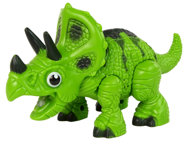 Mamido Interaktivní dinosaurus Triceratops s vodní parou a zvuky zelený