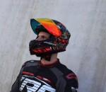 Helma na moto Xrc Illustrator matt - XL / černá