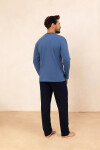 Pyžamo Regina 494 long/r M-XL Z25/26 pánské tmavě modrá L