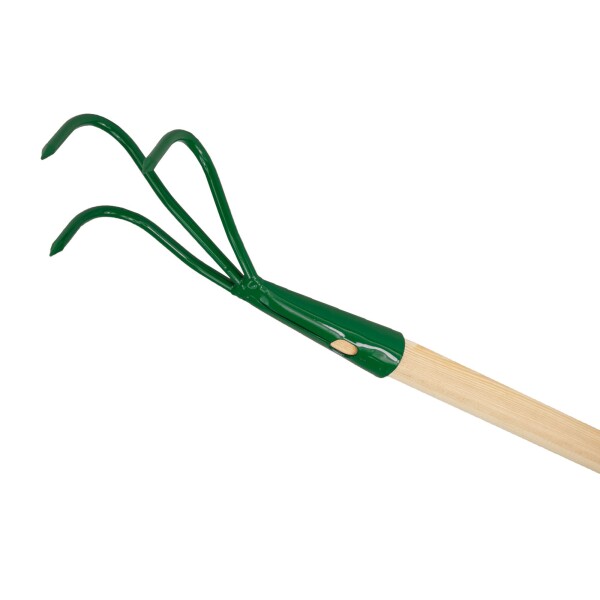 Drápek - kypřič zahradnický, 3 hroty, dřevěná násada 100cm