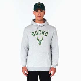 New Era Pánská mikina Milwaukee Bucks NBA Team Logo Hoodie Sweatshirt Velikost: S