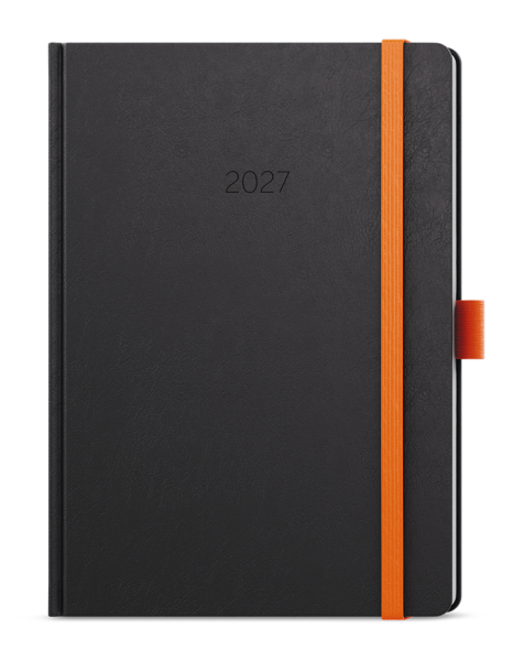 Týdenní diář 2027 Baloušek Oskar Nora A5 oranžová
