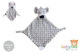 BABYTED Plyšový usínáček slon s kousátkem a chrastítkem