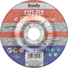 Kwb 791250 řezný kotouč rovný 125 mm 1 ks kov