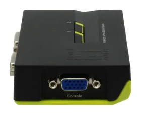 LevelOne KVM-0221 černá / KVM switch / 2 porty / USB / VGA / Audio / 2048x1536 (KVM-0221)