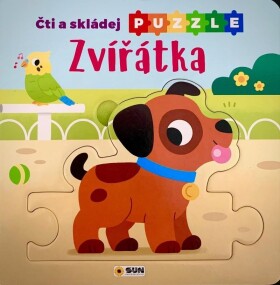 Zvířátka Čti skládej puzzle