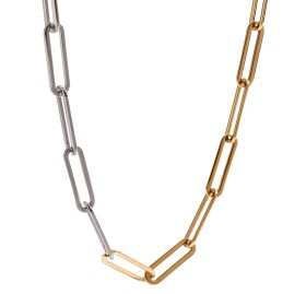 ELENYS Duo Chain – pozlacený náhrdelník 18K žluté zlato Délka: 42 cm